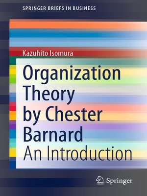 cover image of Organization Theory by Chester Barnard